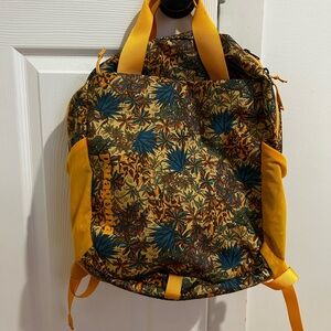 Patagonia Yellow Floral Backpack